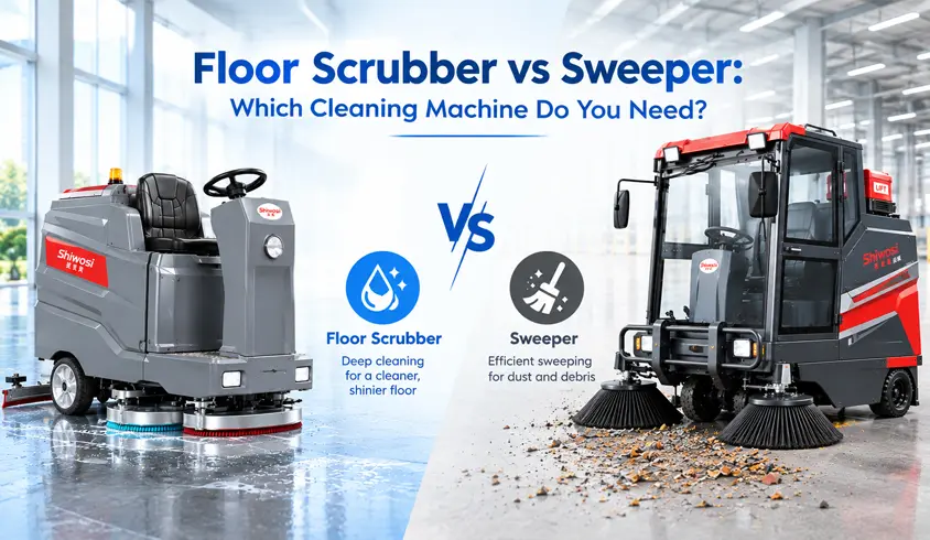 Floor Scrubber vs Sweeper: Which Cleaning Machine Do You Need?