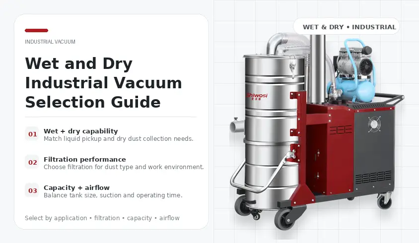 Wet and Dry Industrial Vacuum Selection Guide