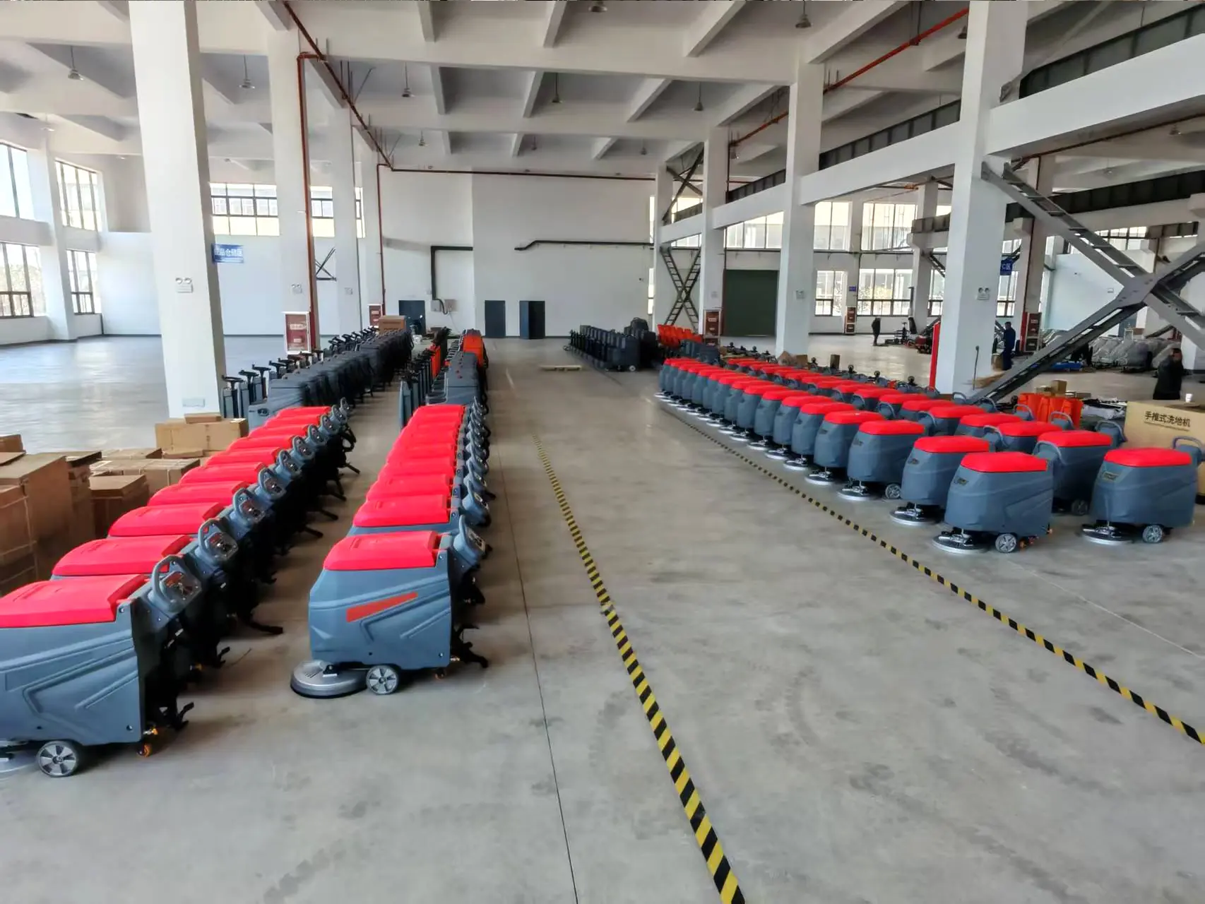 Factory floor with SHIWOSI equipment