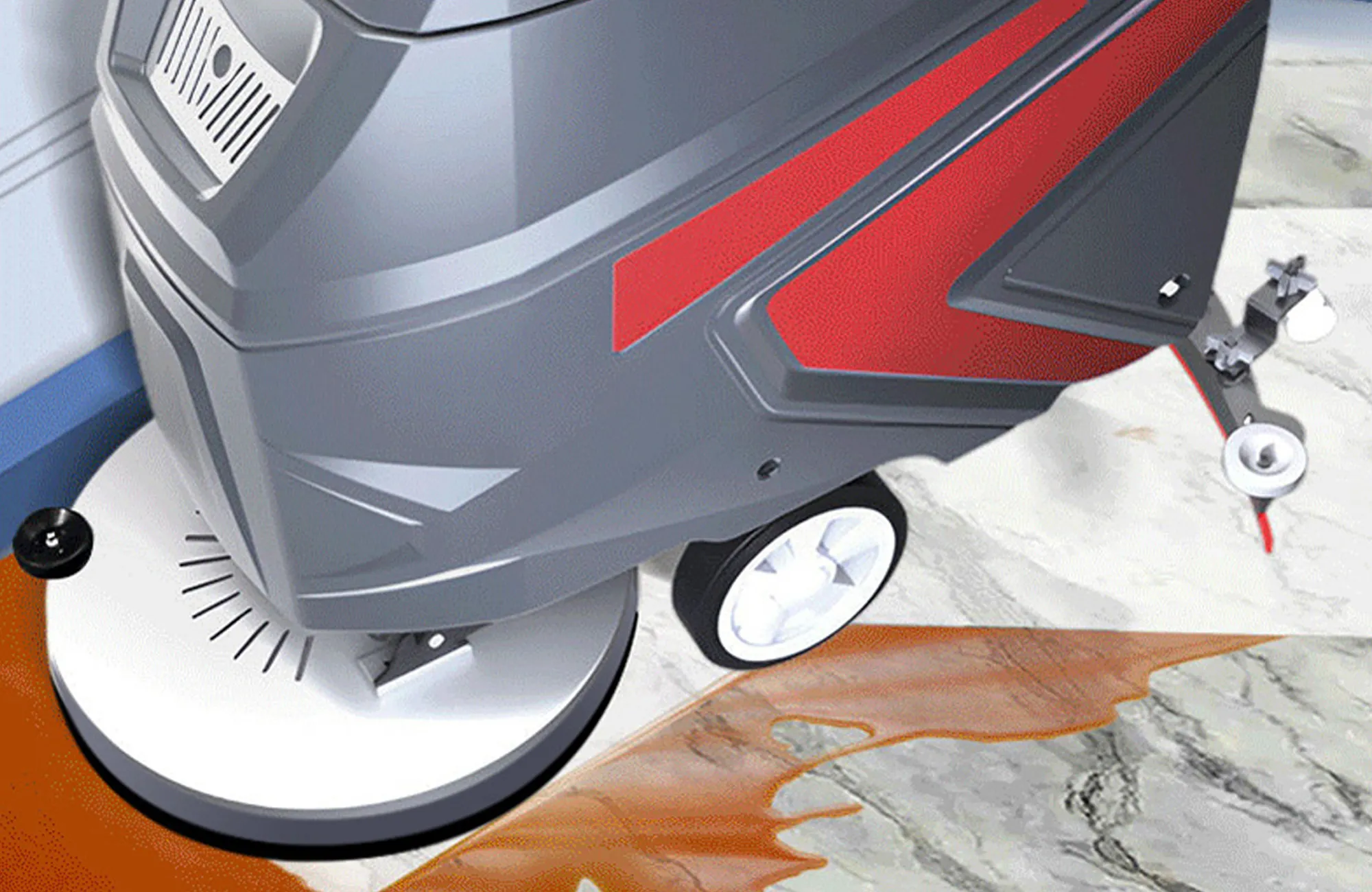 SHIWOSI V5 Walk-Behind Floor Scrubber | 40/45 L Tanks(Image7)
