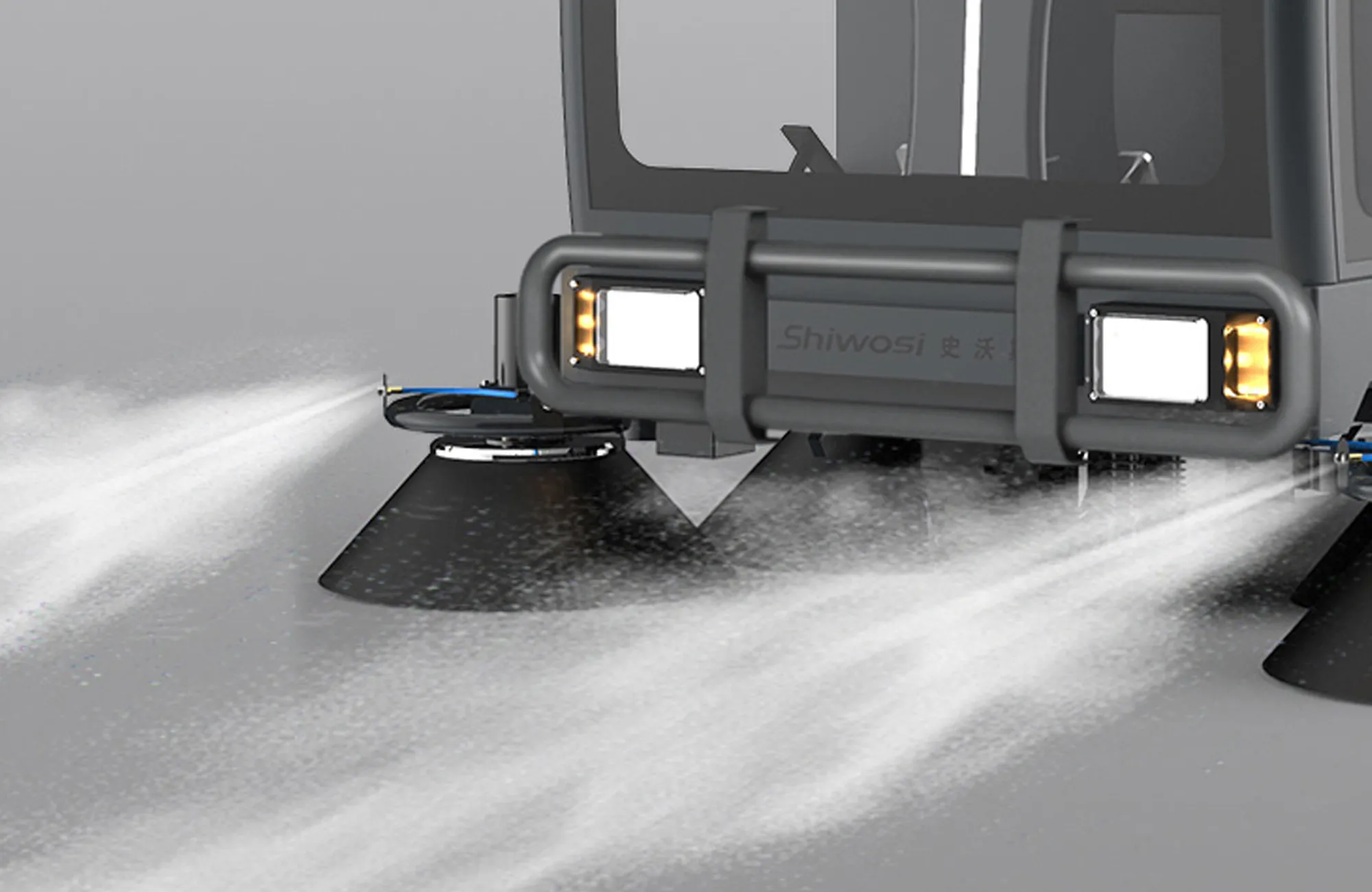SHIWOSI S11 Fully Enclosed Road Sweeper | 200 L Water Tank(Image3) SHIWOSI S11 Fully Enclosed Road Sweeper | 200 L Water Tank(Image3)