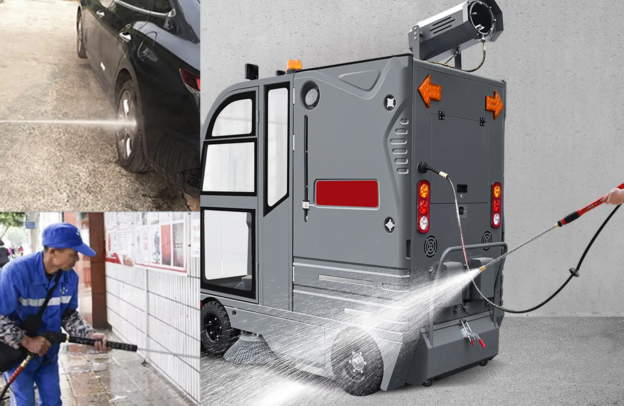 SHIWOSI S14 Enclosed Road Sweeper | 240 L Water Tank(Image6)