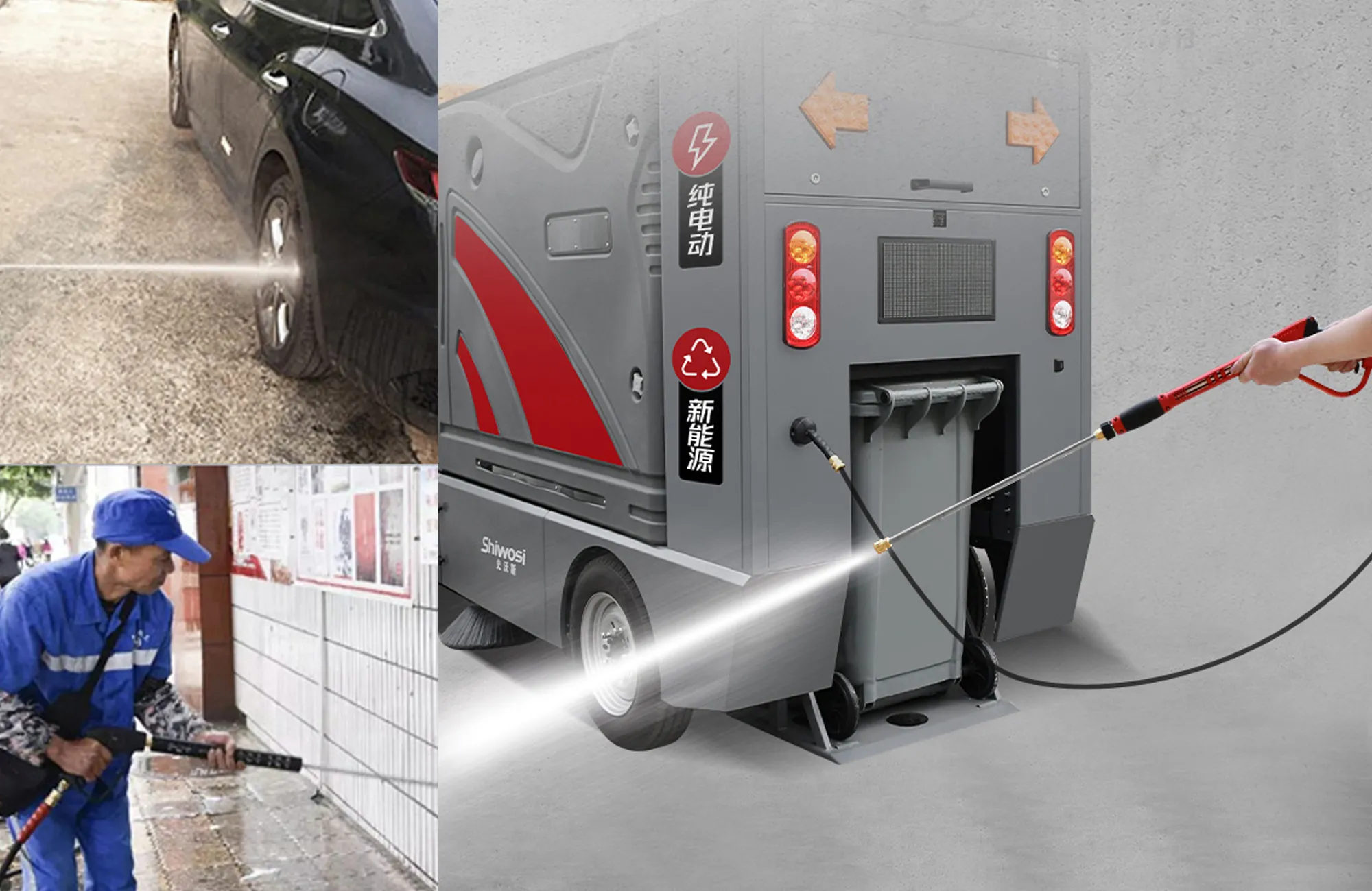 SHIWOSI S15 Enclosed Road Sweeper | 300 L Water Tank(Image6) SHIWOSI S15 Enclosed Road Sweeper | 300 L Water Tank(Image6)
