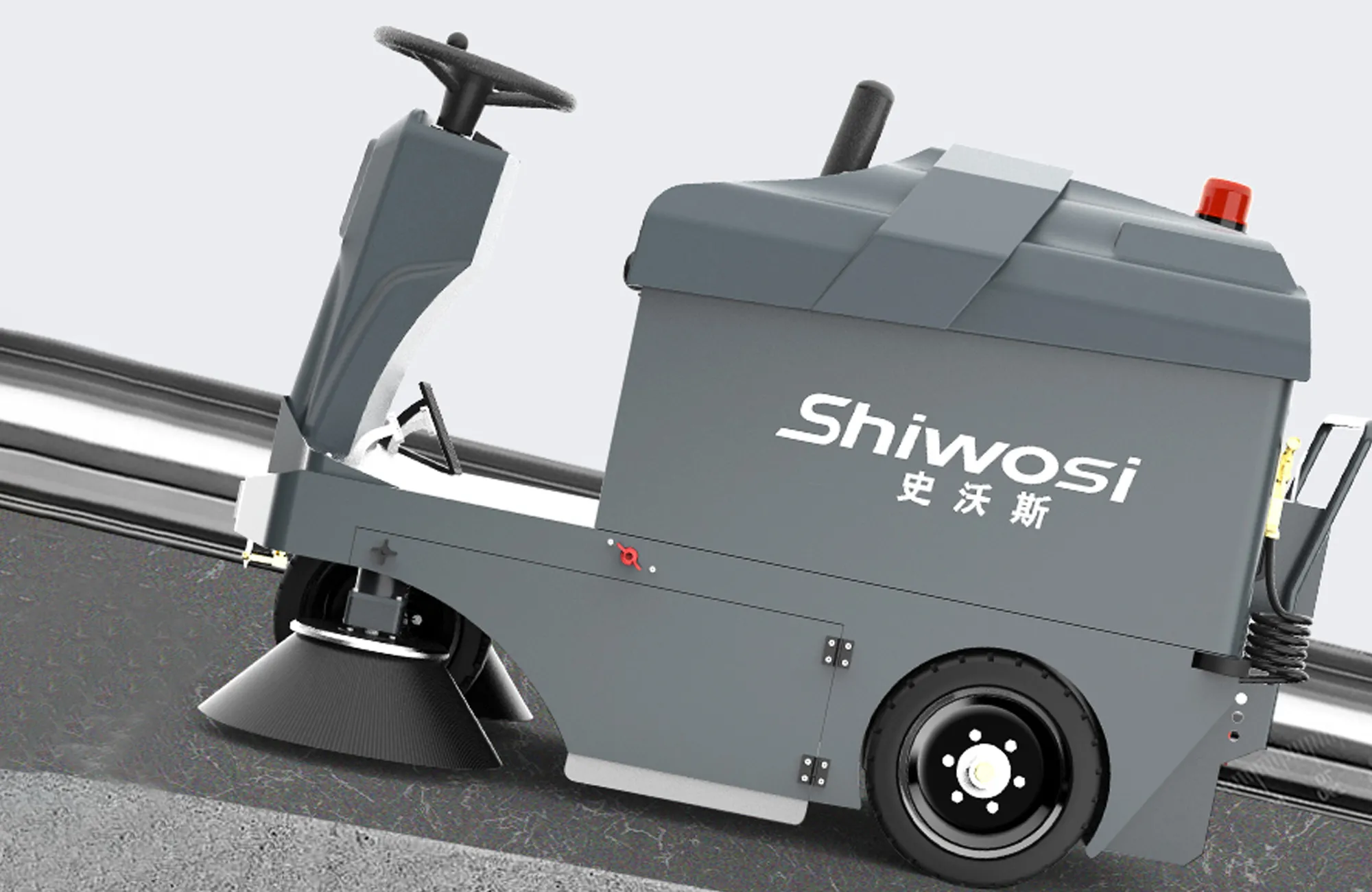 SHIWOSI GS8 Compact Ride-On Sweeper | Up to 13,000 m2/h(Image5) SHIWOSI GS8 Compact Ride-On Sweeper | Up to 13,000 m2/h(Image5)