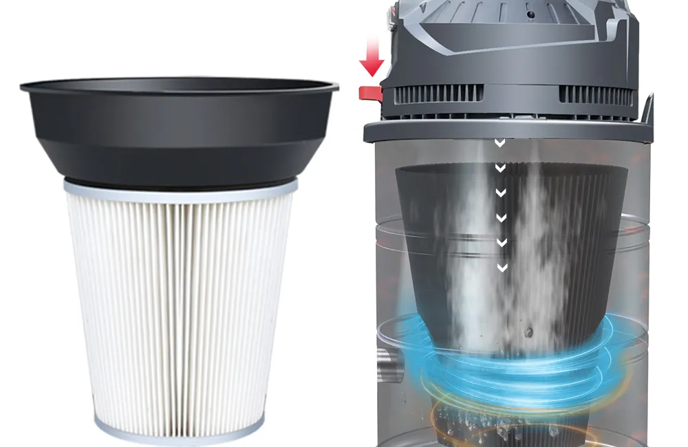 Aspirateur industriel SHIWOSI X6 Pro eau et poussières | Branchement 220 V(Image5)