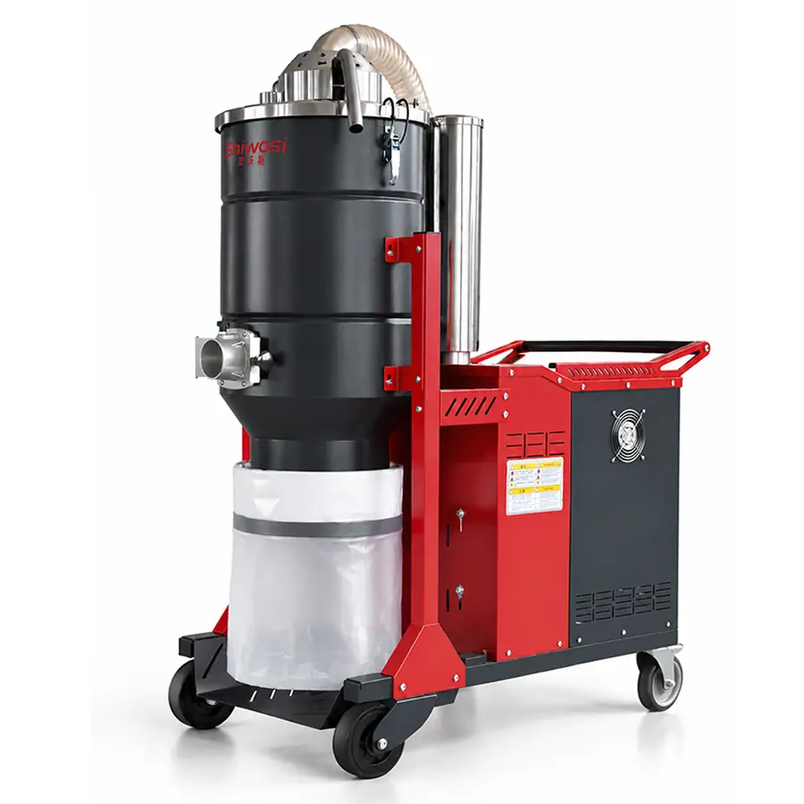 SHIWOSI X8-TB Continuous-Bag Industrial Vacuum | H-Class Filtration - SHIWOSI X8-TB - Product View 1