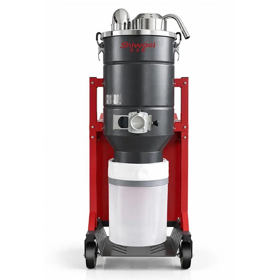 SHIWOSI X8-TB Continuous-Bag Industrial Vacuum | H-Class Filtration - SHIWOSI X8-TB - Product View 4