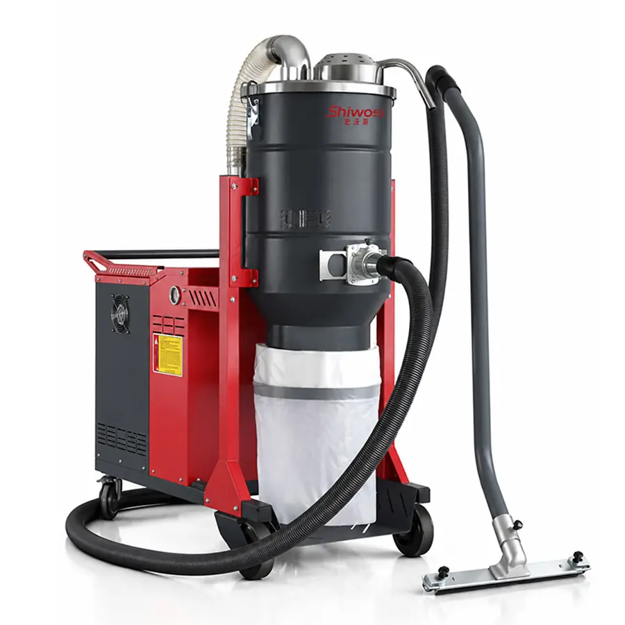 SHIWOSI X8-TB Continuous-Bag Industrial Vacuum | H-Class Filtration - SHIWOSI X8-TB - Product View 3