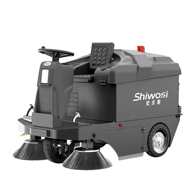SHIWOSI GS8 Compact Ride-On Sweeper | Up to 13,000 m2/h
