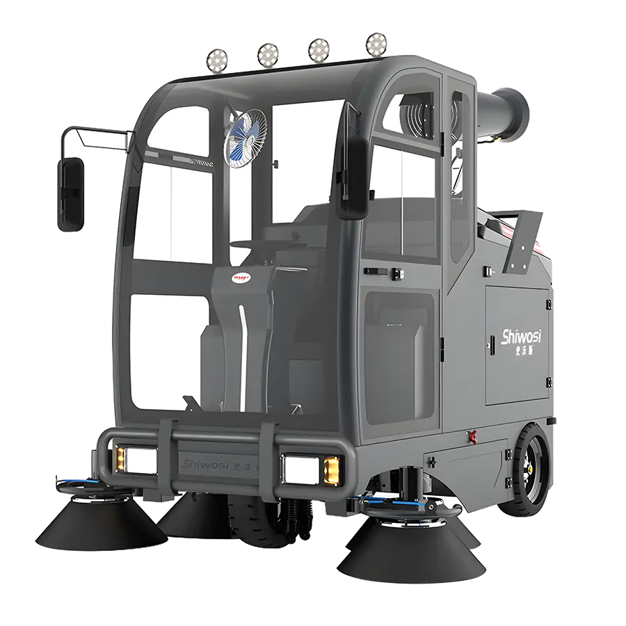 SHIWOSI S11 Fully Enclosed Road Sweeper | 200 L Water Tank
