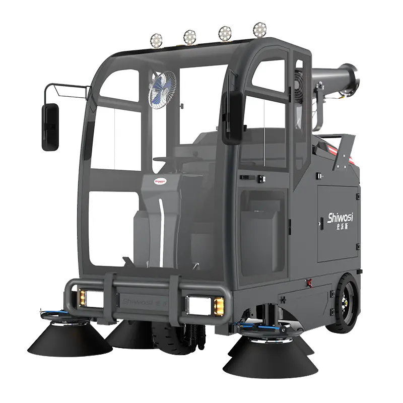 SHIWOSI S13 Enclosed Road Sweeper | 200 L Water Tank