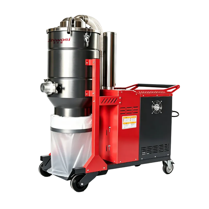 SHIWOSI X8-TB Continuous-Bag Industrial Vacuum | H-Class Filtration